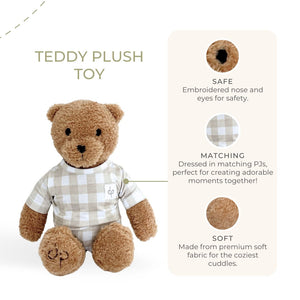 Teddy Plush Toy: Gingham