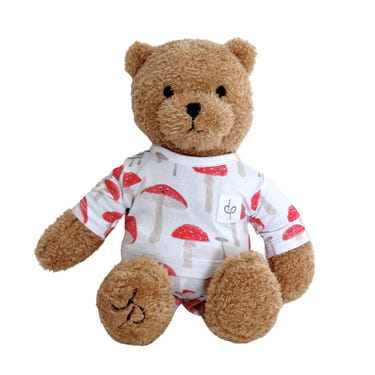 Soft Teddy Plush Toy "The Fun-gis" for cozy bedding and sleep comfort for babies.