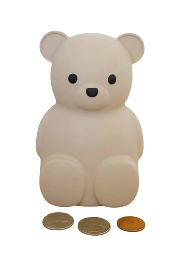 Teddy Bear Money Bank for kids - a cute and fun way to save money while enjoying playtime.