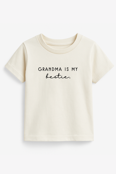 Grandma is My Bestie Organic Kids T-shirt
