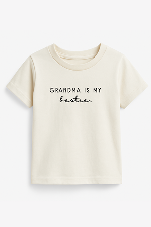 Grandma is My Bestie Organic Kids T-shirt