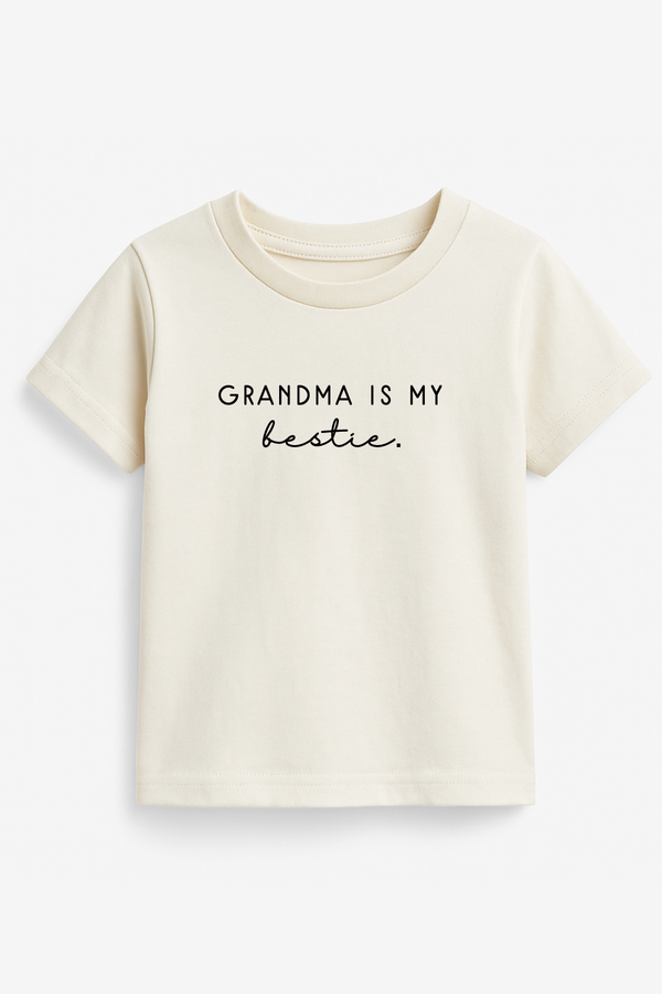 Grandma is My Bestie Organic Kids T-shirt