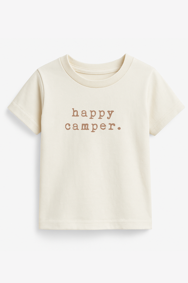 Happy Camper Clay Organic Cotton Short Sleeve Toddler T-Shirt
