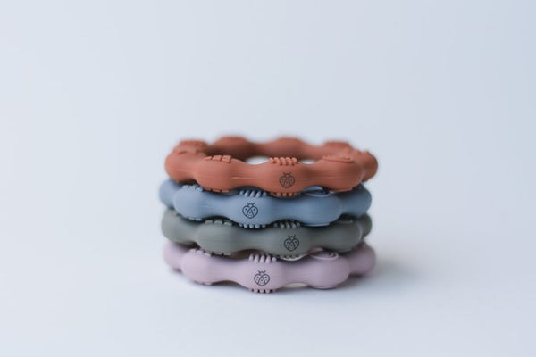 Silicone Teething Ring - Pebble