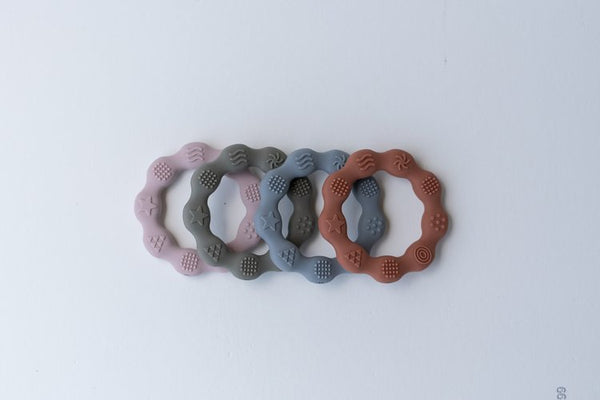 Silicone Teething Ring - Pebble