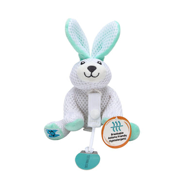 Bopsy Mint Bunny Teething Pal Attachment for Egg and Molar Magician - Cute pacifier case for babies.