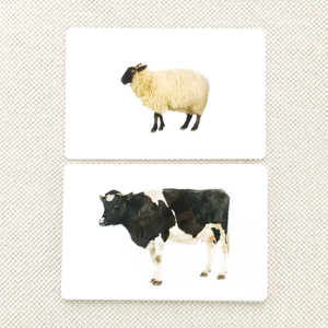 Farm Animal Toddler Cards