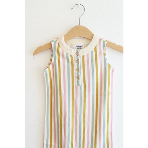 Adorable Super Soft Organic Cotton Henley Romper for Babies
