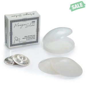 The Original Silver Nursing Cups with Silicone Pads