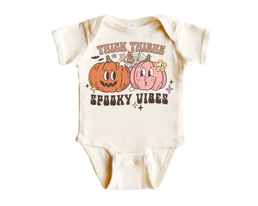 Thick Thigh Spooky Halloween - Baby Boy Girl Clothes Infant Bodysuit Funny Cute Newborn Baby Bodysuit