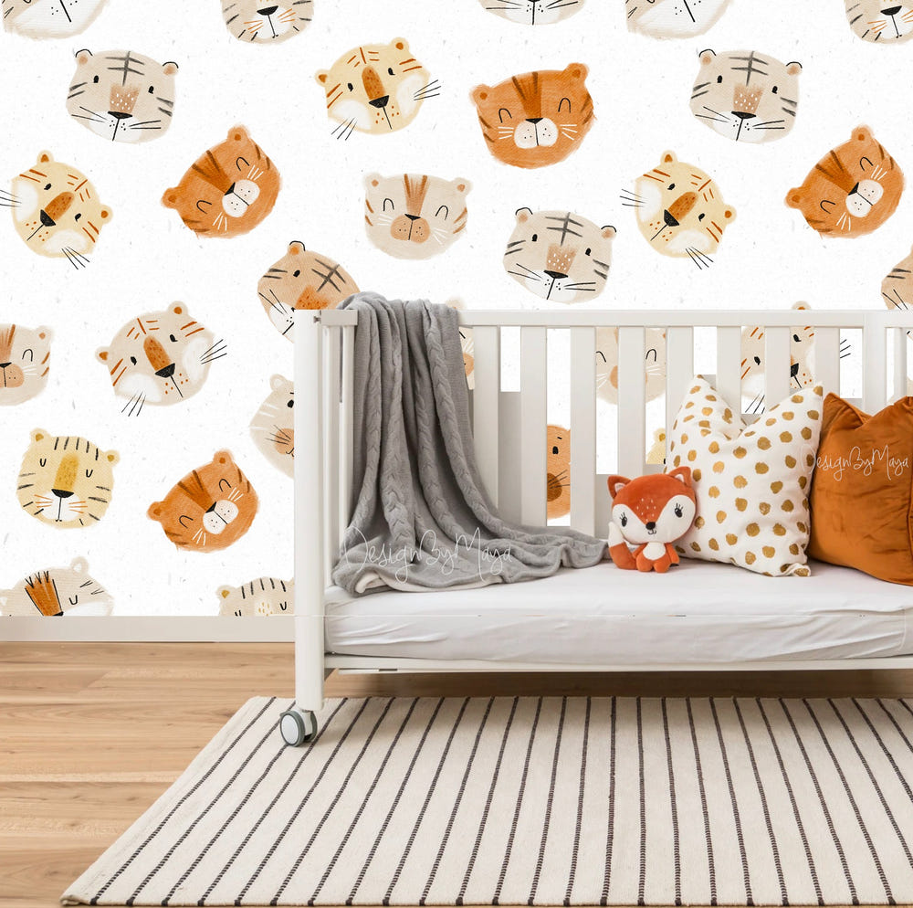 Arrows Forest nursery wall decor wallpaper for charming baby room aesthetics.