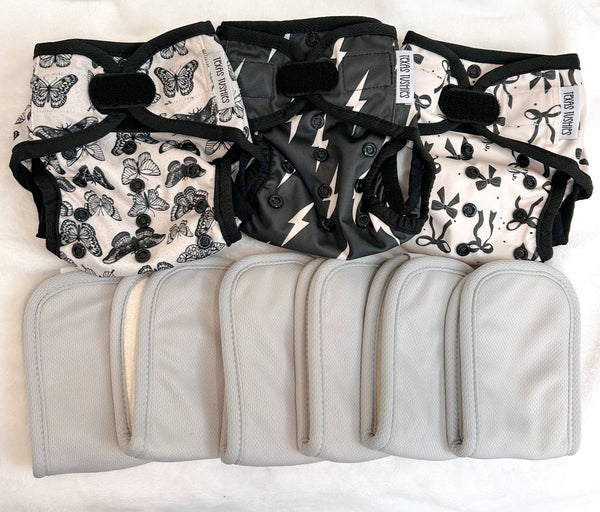 Tiny Tushies Newborn Hook & Loop Cover Bundles