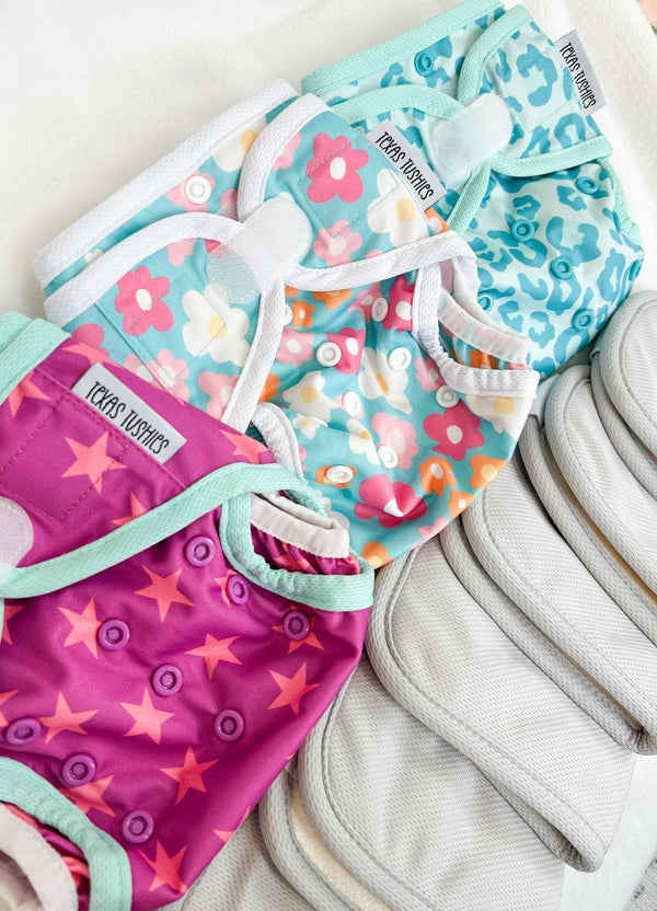 Tiny Tushies Newborn Hook & Loop Cover Bundles