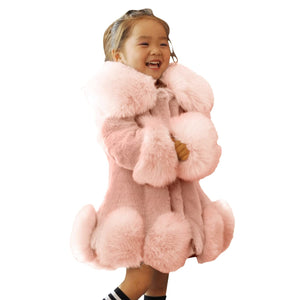 Toddler Girls Winter Fleece Coat | Pink | 3-4 Years - # GIAA21210026