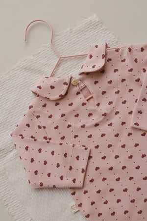 Pink Heart Collar 2 Piece Set