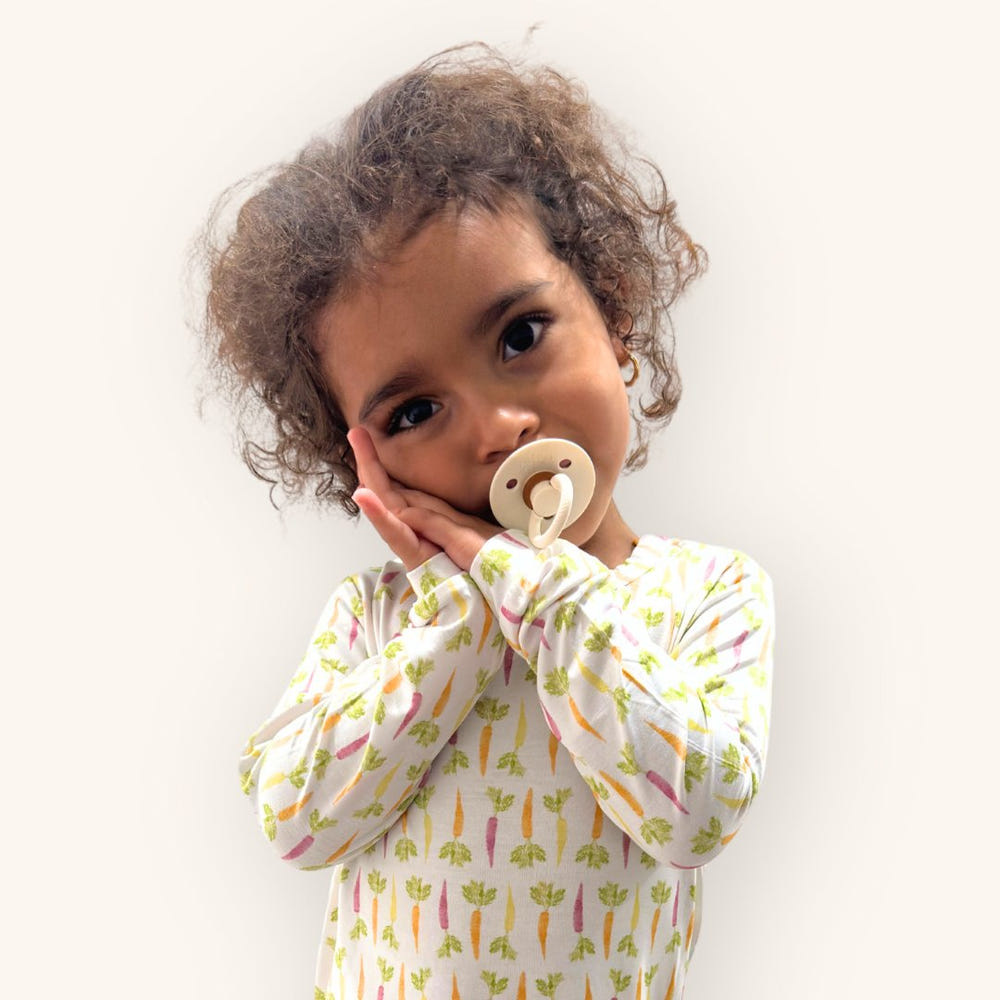 Colorful carrot toddler pajama set for comfy sleepwear in clothing and apparel.
