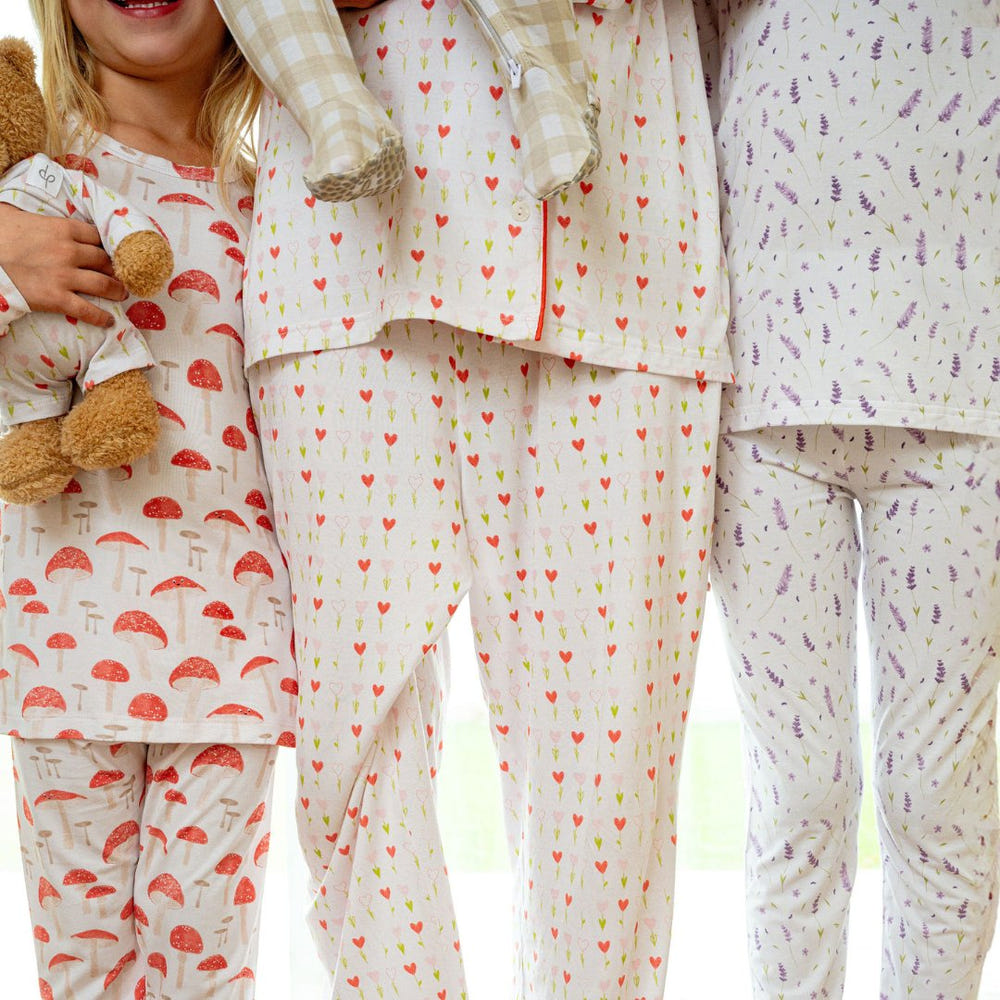 Toddler pajama set in French lavender, soft and cozy sleepwear for kids.