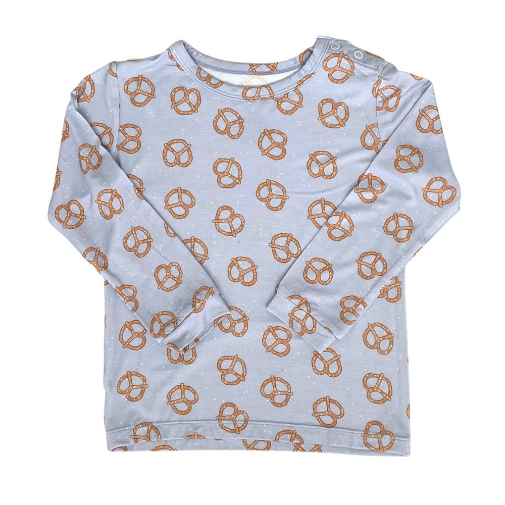 Toddler Pajama Set in Pretzel Twists - Cozy and cute sleepwear for little ones. Perfect for bedtime comfort!