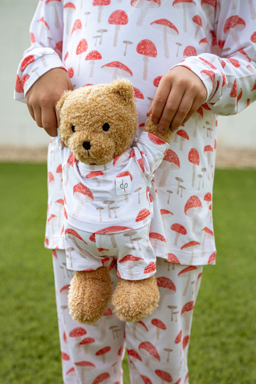 Toddler Pajama Set featuring playful Fun-gis design for comfortable sleepwear.