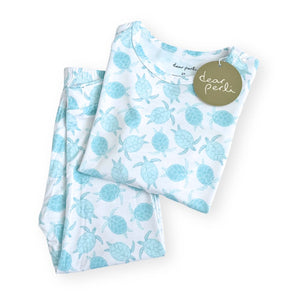 Toddler Pajama Set in Turtley Awesome design, perfect for cozy bedtime and sleep comfort.