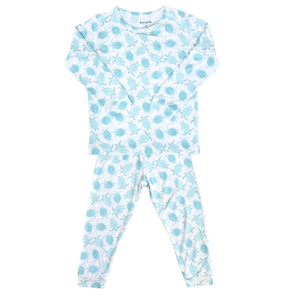 Toddler Pajama Set in Turtley Awesome design for comfy sleep and bedtime fun. Perfect for little ones!