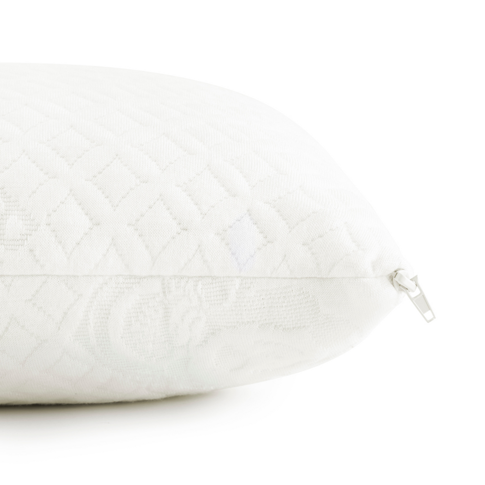 Adjustable bamboo cooling pillow for toddlers, providing comfort and support for a restful sleep.