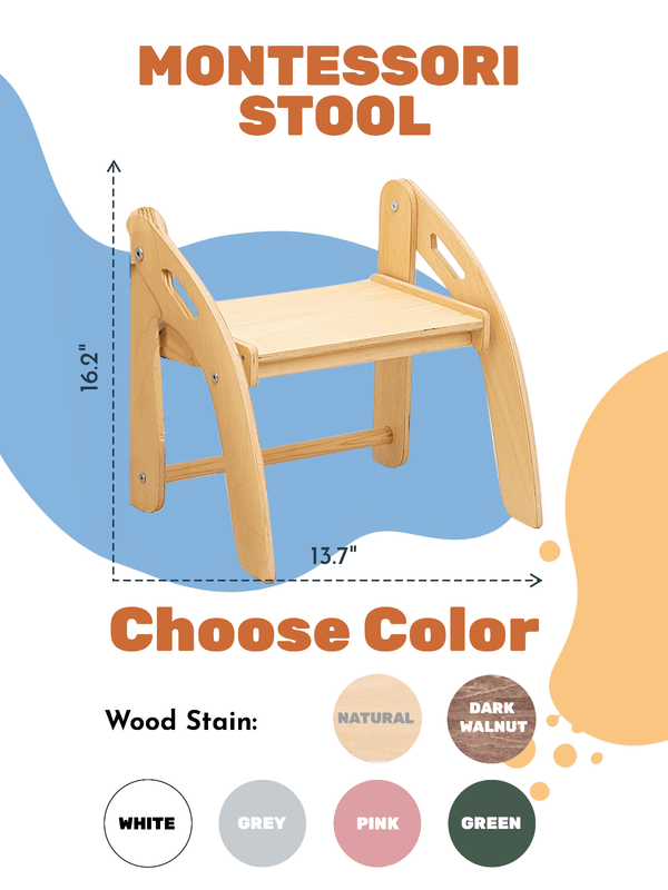 Kid's Wooden Stepping Stool