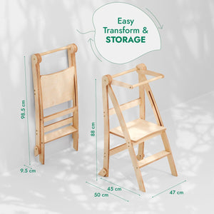 Helper Tower: A Multi-functional Foldable Step Stool for Kids
