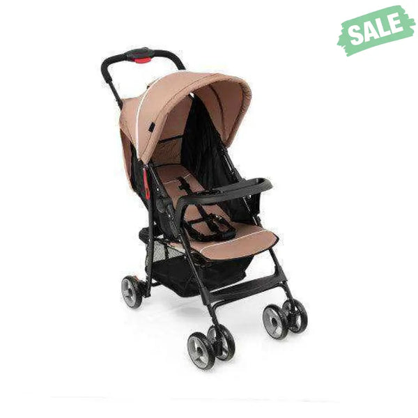 Toddler Travel Stroller for Airplane with Canopy and Adjustable Backrest-Black Black Baby Strollers