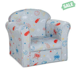 Toddler Upholstered Armchair with Solid Wooden Frame and High-density Sponge Filling-Multicolor Kids Chairs & Seating
