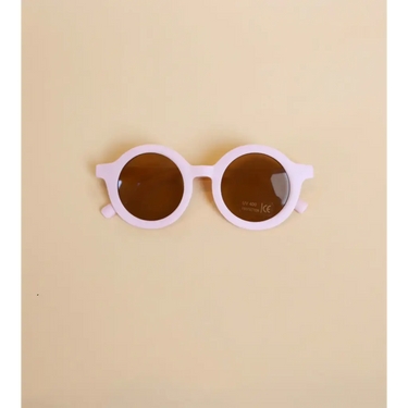 Round Retro Sunglasses for Kids | Light Pink
