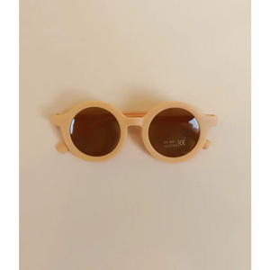 Round Retro Sunglasses for Kids | Light Pink