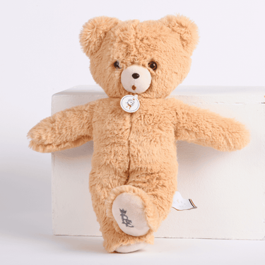 TOINOU | Beige Plush Bear Toy (33cm) - Made in France - MOOGCO Baby