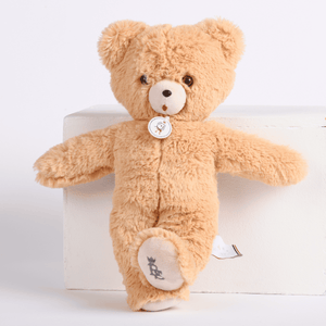 TOINOU | Beige Plush Bear Toy (33cm) - Made in France