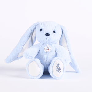 LAPINOU | Blue Plush Bunny Toy (20cm)  | Made in France