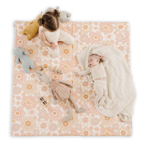 "Blooms Vegan Leather Mat for babies, stylish and durable play mat in angle 11 view."