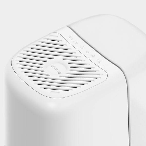 Nursery Humidifier 2.0 at angle 2, designed to create a comfortable environment for babies.