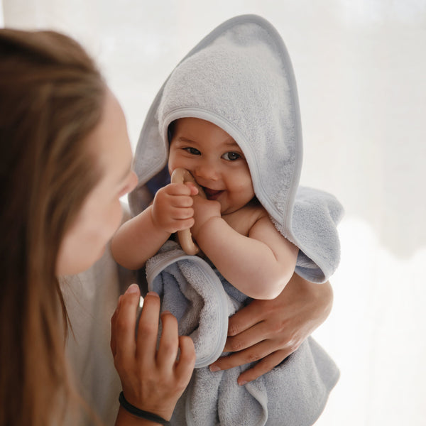 Mushie Organic Cotton Baby Hooded Towel Hooded for Babies and Toddlers