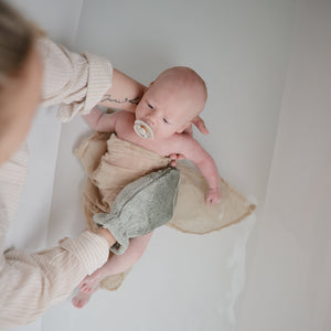 Mushie Organic Cotton Muslin Cloths 3-Pack Soft Baby Cloths