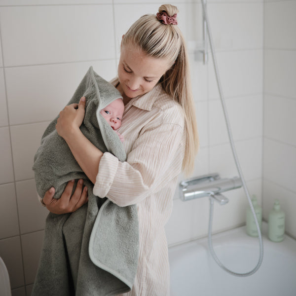 Mushie Organic Cotton Baby Hooded Towel Hooded for Babies and Toddlers