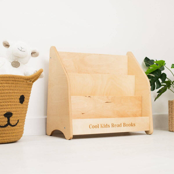 Montessori bookshelf for toddlers