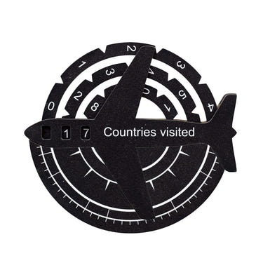 Travel Tracker 3D Colored Wooden World Map – Midnight (B2B)