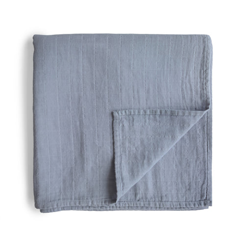 Mushie Organic Cotton Muslin Swaddle Blanket extra soft