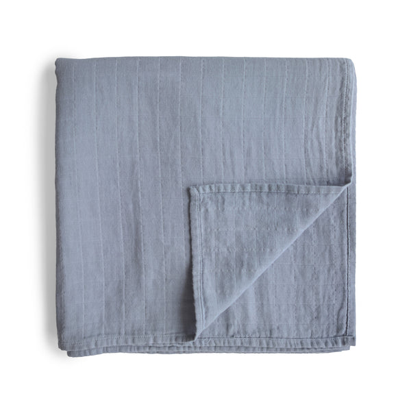 Mushie Organic Cotton Muslin Swaddle Blanket extra soft