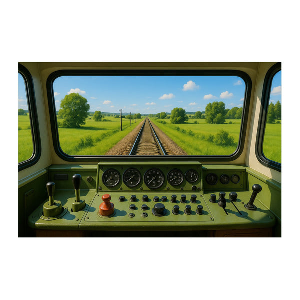 Train Cab Wall Mural - product only on white background