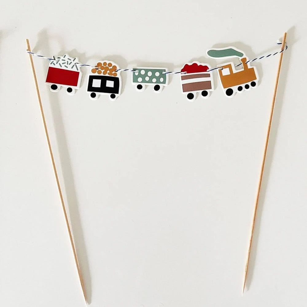 Train Cake Banner