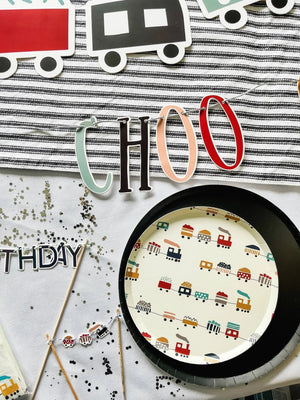 Train Dessert Plates (12pcs)