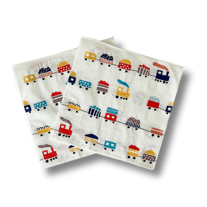 Train Large Disposable Paper Napkins (24pcs)