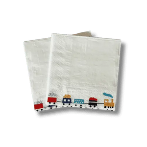Train Small Disposable Paper Napkins (24pcs)