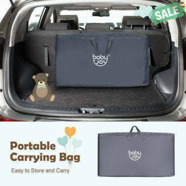 Travel Portable Baby Bed Side Sleeper Bassinet Crib with Carrying Bag-Gray Gray Bassinets & Bedside Sleepers